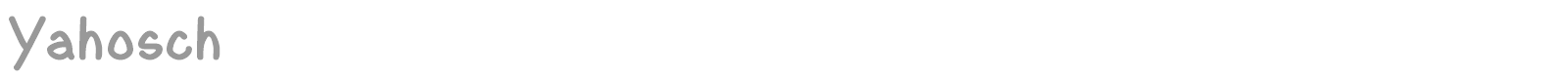 Yahosch font preview